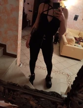 Body Sexy negro para mujer, ropa urbana gótica con pentagrama calado, Bodys informales sólidos negros para mujer