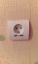 Bcsongben-enchufe electrónico de pared, toma corriente estándar de la UE con enchufe usb dual para el hogar, cargador con usb