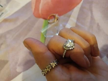 Anillos de boda con forma de corazón y cristal para mujer, sortijas de compromiso de oro rosa para mujer, joyería, accesorios para regalos de fiesta