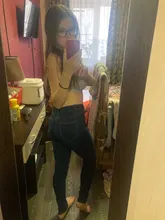 Pantalones vaqueros elásticos de cintura alta para mujer, pitillos hasta el tobillo, ajustados, con realce, color negro y azul, 2020