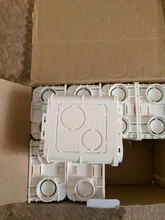 Mounting-Lining-Box Socket Cassette Wall-Switch Wallpad White-Wall for 86--86mm Universal