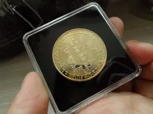 Coin Case Square Acrylic Doge Eth Cryptocurrency 40mm Metal with XRP