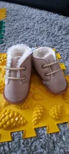 Botines de nieve para bebé, zapatos de cuna para niño y niña, suela antideslizante de algodón cálido para invierno, zapatos para primeros pasos
