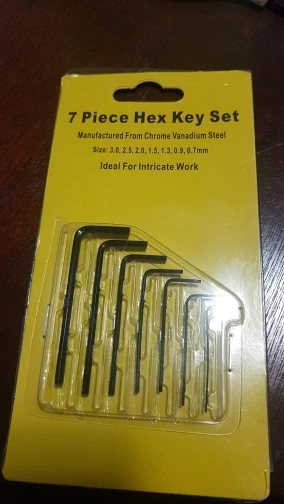 7Pcs/lot 0.7mm-3mm Mini Hexagon Hex Allen Key Set Wrench Screwdriver Tool Kit HD