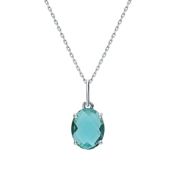 

Silver Pendant with tourmaline imitation sunlight sample 925