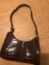 Bolso de mano pequeño de piel sintética con estampado de cocodrilo para mujer, bolso de hombro femenino, a la moda, informal, Retro