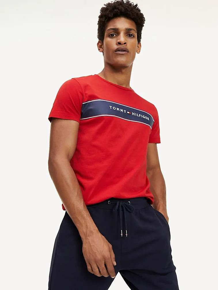 tommy red t shirt