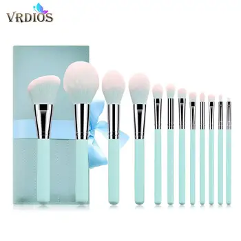 

12PCS Make Up Brush Set Foundation Brushes Powder Blush Eyeshadow Concealer Eye Face Makeup Brushes Cosmetics Beauty Tools
