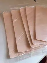 Hoja de piel para práctica de tatuajes, kit de tatuaje liso en blanco por 5 unidades/lote, 20x15cm, para aprendices de tatuaje, número del modelo STPS01-5