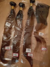 Mechones rojos con cierre, 1B99J color borgoña, cabello humano liso brasileño, 3 mechones con cierre, cabello humano Remy tejido