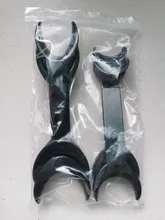 Abrelatas Dental de doble cabeza en forma de T, labio mejilla Intraoral, negro, 4 Uds.