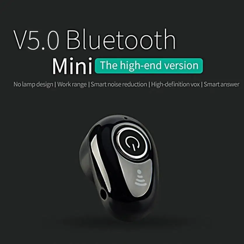 S650 Mini Single In-ear Sports 5.0 Button Bluetooth Headset Android iOS Earbud Wireless Stereo Earphone with Mic HD Noise Cancel (7)