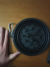 Tazón de comida lenta para perros, cuencos plegables de silicona para mascotas, tazón portátil de viaje para perros, plato de desarrollo interesante, 1000ML