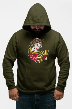 

Angemiel Wear Yelpazeli Male Green Men 'S Hooded Sweatshirt