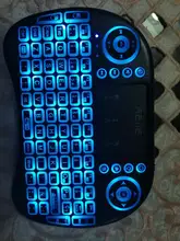 Mini Keyboard Touchpad PC Tv-Box Backlit Russian Li-Ion-Battery Changeable-Color Wireless