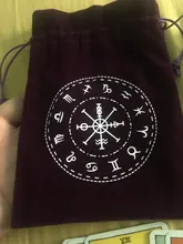Bolsa de almacenamiento de lona, accesorio de adivinación de oráculo, fase lunar, terciopelo