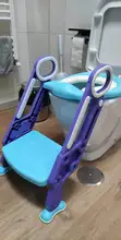 Orinal plegable infantil asiento para orinal respaldo Silla de entrenamiento con escalón escalera taburete para bebé niños pequeños niños niñas seguro inodoro Potties
