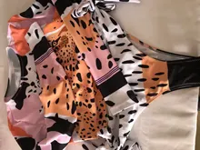 Bikini de manga larga con estampado de tigre para mujer, traje de baño de dos piezas con estampado de tigre para surfear, con realce, para verano, 2021
