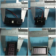 Voltímetro Digital para coche y motocicleta, voltímetro Digital de CC 4,5 V a 30V, Panel de medidor de voltaje rojo/azul/verde, 6V 12V, motocicleta electromóvil