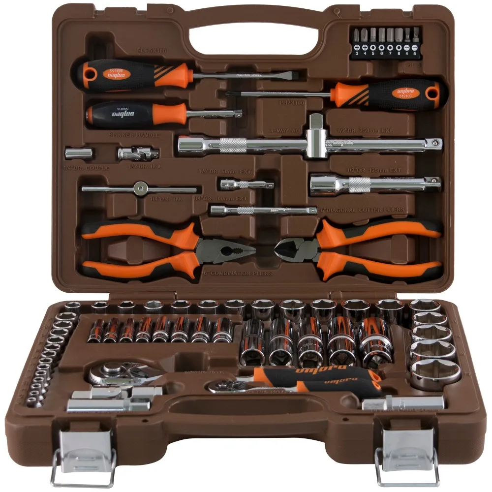 Универсальный набор инструмента Ombra OMT69S, 1/4", 1/2"DR, 69 предметов