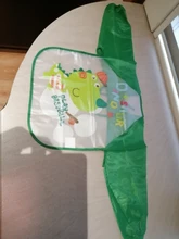 Bebé Baberos para niño impermeable manga larga Mickey Minnie Baberos de niña niños eructo tela de alimentación Babero con bolsillo niño delantal