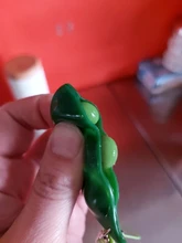 Fidget Pack de juguetes Portachiavi de descompresión Edamame juguetes Squishy Squeeze guisantes frijoles llavero lindo estrés juguete adulto Sleutelhanger