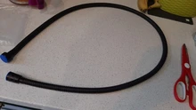 Shower Hose Plumbing-Pipe Shower-Head-Fittings Bathroom-Accessories Black Flexible Pipes
