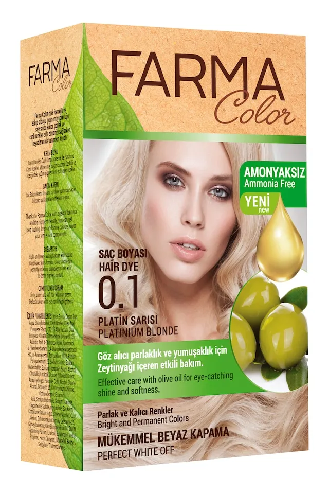 

Farmasi Farmacolor Hair Dye 0.1 Platinum Blond 387152691