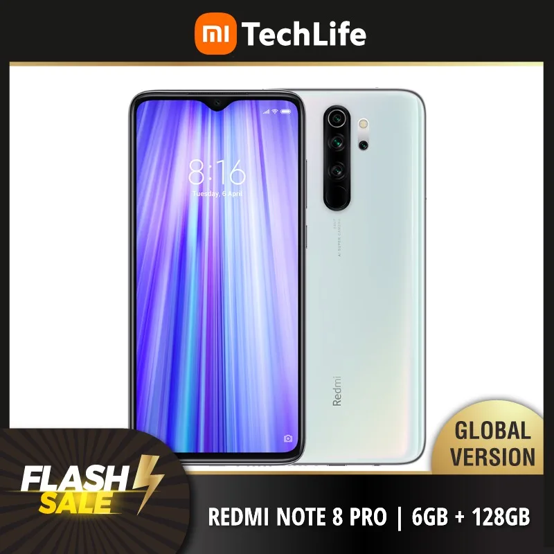 Глобальная версия Xiaomi Redmi Note 8 Pro 128 Гб встроенной памяти 6 ГБ ОЗУ-фирменная Новинка
