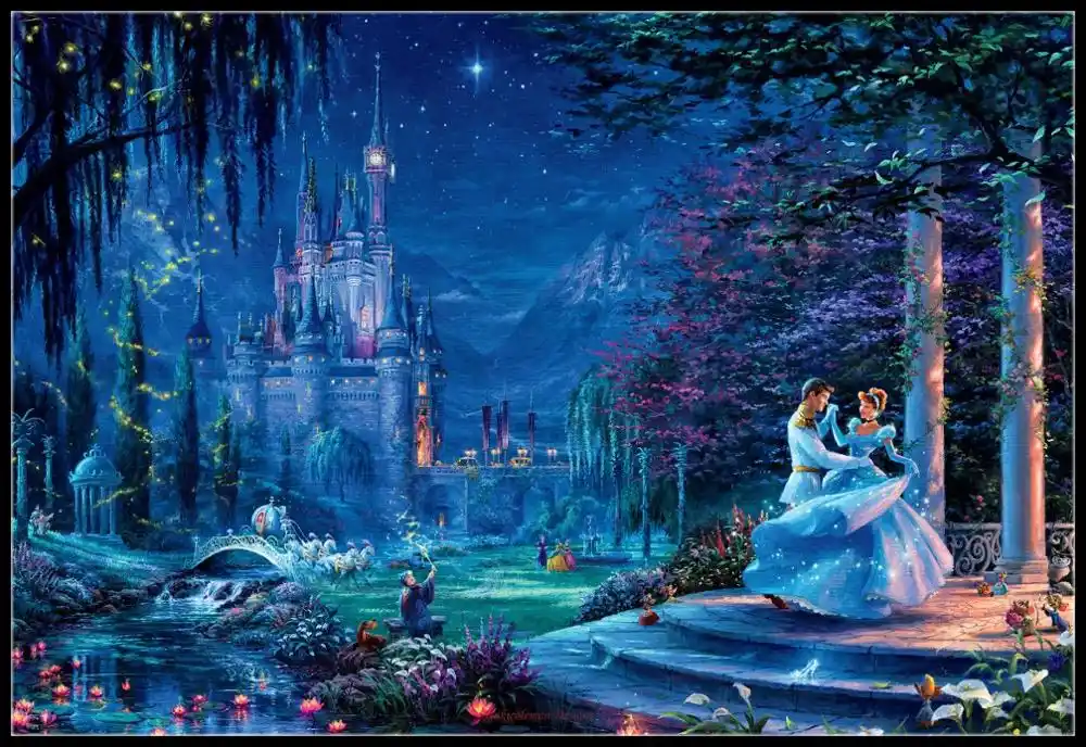 Chart Counted Cross Stitch Pattern Needlework DIY DMC Dancing in the Moonlight