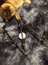 4/6-Heads Chandeliers-Light Gu10-Base Bedroom Living-Room Industrial Black/silver LED