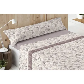 

Set Bed Sheet Coral DORVEL White Burrito 738 GRAY 90x190/200 cm