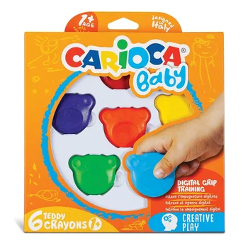 

ebebek Carioca Creative Play Teddy Crayons 6 pcs