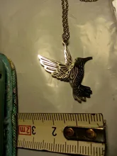 Jisensp Animal Simple collar de acero inoxidable collares de colibrí y colgantes cadena de clavícula tragar aves collar collares