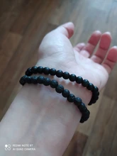 Set pulsera parejas distancia negro blanco de Lava Natural piedra de ojo de tigre cuentas pulseras de Yoga para las mujeres de los hombres cuerda elástica joyería