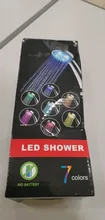 Cabezal de ducha con cambio de Color, luz Led brillante, automático, cambio de 7 colores, ahorro de agua, decoración de baño de ducha