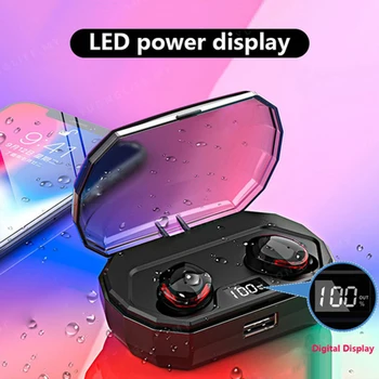 

VITOG New R10 TWS Bluetooth 5.0 Waterproof Earphone LED Power Display Wireless Earbuds 3D Stereo Sound Handfree Headset With Mic