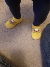 Zapatos antideslizantes para niños, Calcetines antideslizantes de algodón para recién nacidos, con suela de goma, calcetines para interiores de dibujos animados