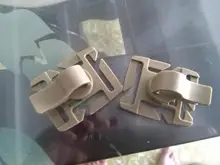 2 uds. Clip giratorio para tubo de beber, pinza para manguera de tubo de paja para beber, para bolsa de agua Camelbak