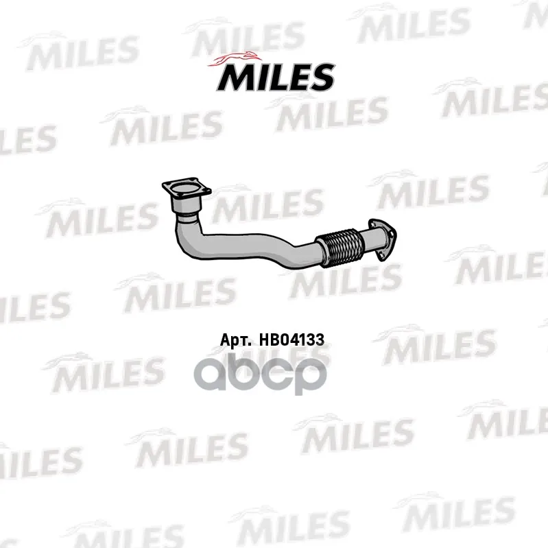 Труба Приемная Vw Golf/Passat 1.8 91-95 Алюминизированная Miles Hb04133 Miles арт. HB04133
