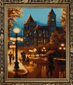 

7136 mosaic Cristal 'Night town', 50*68 cm