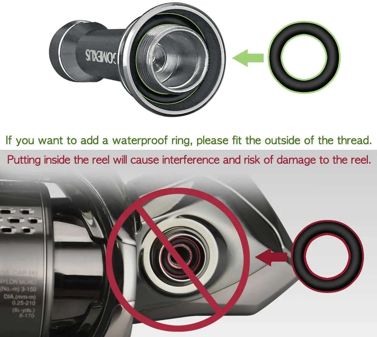 Стойка для безынерционной катушки Gomexus R1 для Shimano Stradic FL Stella Daiwa Luvias 19 Certate LT 1000-4000 Защитные катушки держатель для спиннинга держатель для удочки (art.: 7a8064d6a) - 7a8064d6a