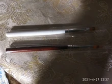 Pincel dentado para uñas, pluma de mezcla gradiente a cuadros, encaje de bolígrafo, mango de madera, nailon, suave, profesional, herramientas de manicura, 1 Uds.