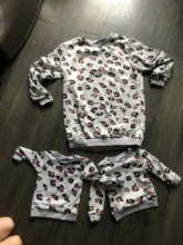 Suéter de moda para bebé, camisetas de manga larga a juego para madre, hija e hijo, camisetas para mujer, sudadera de leopardo para niña, Tops, ropa