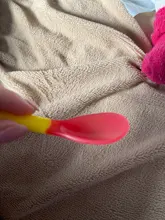 Cuchara de silicona con detección de temperatura para niños y niñas, cucharilla de alimentación para bebés, cucharillas infantiles de 3 colores, envío directo