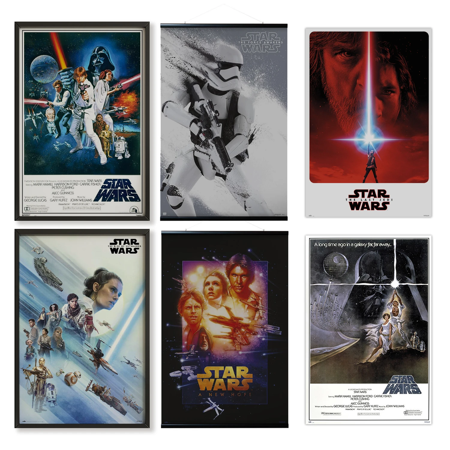 Schema metriek halfrond Star Wars Poster. The Best Titles To Decorate. Artwork For Hanging. Star  Wars Decoration - Poster Stickers - AliExpress