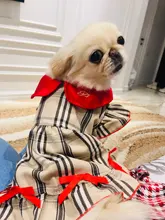 Dress Costume Dog-Puppy-Clothes PET PETCIRCLE Small Dog Classic Check Fit Pet-Cat All-Seasons