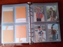 10 Uds PVC A5A6A7 de almacenamiento transparente tarjeta titular carpeta anillos Notebook 6 agujero bolsas documento postal Banco accesorios de planificador