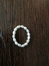 FFLACELL alta calidad Natural de agua dulce perla Multi-Cuentas anillo dedo joyería continuo círculo minimalista anillo de fiesta joyería