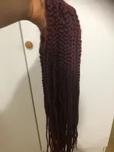 ANOGOL-peluca larga de encaje sintético sin pegamento para Mujeres Afro negro, color burdeos, para uso diario